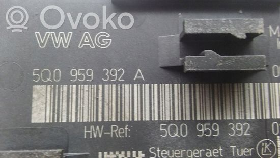 Audi A3 S3 A3 Sportback 8V Door control unit/module 5Q0959392A