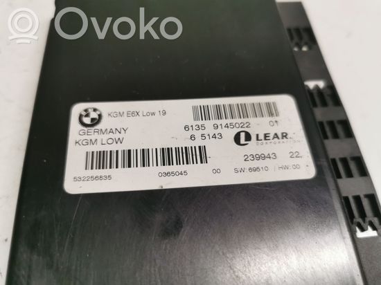 BMW 5 E60 E61 Gateway control module 9145022