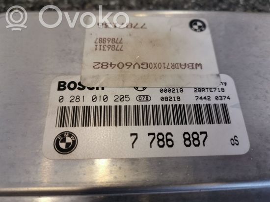 BMW 3 E46 Engine control unit/module 7786887 0281010205