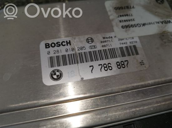 BMW 3 E46 Engine control unit/module 0281010205 7786887