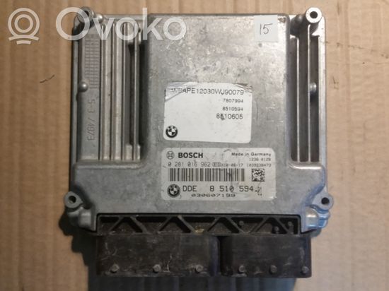 BMW X3 E83 Engine control unit/module DDE8510594 0281016962
