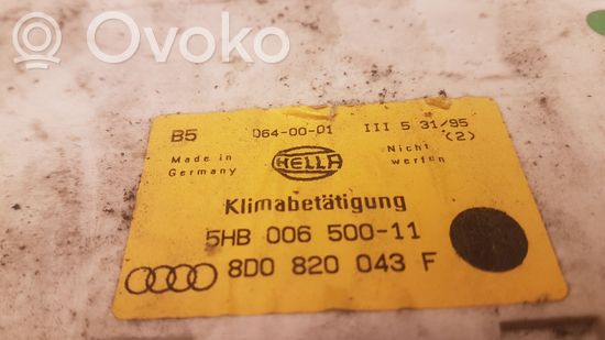 Audi A4 S4 B5 8D Climate control unit 8D0820043F 5HB00650011