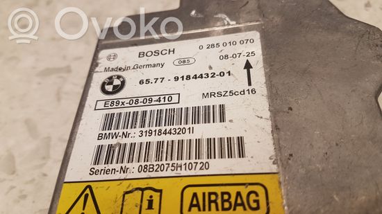BMW 3 E90 E91 Airbag control unit/module 6577918443201 0285010070