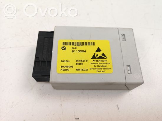 BMW 5 E60 E61 Center console control module 9113064
