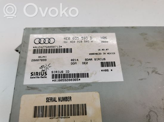 Audi Q7 4L Other control units/modules 4E0035593D