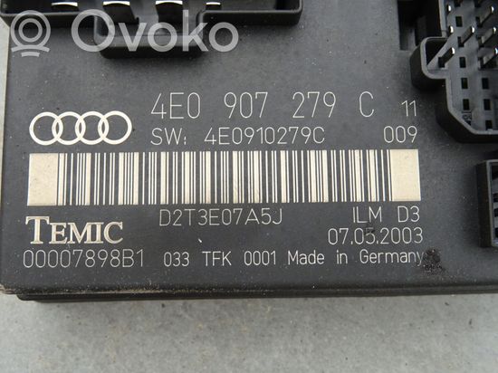Audi A8 S8 D3 4E Comfort/convenience module 4E0907279C