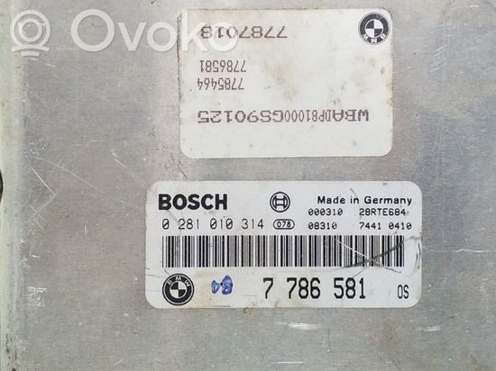 BMW 5 E39 Engine control unit/module 7786581 028101314 7787018