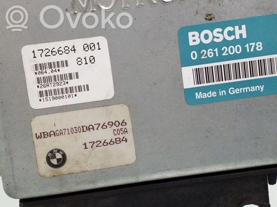 BMW 7 E32 Engine control unit/module 1726684 0261200178