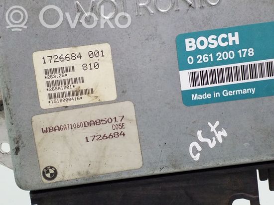 BMW 7 E32 Engine control unit/module 1726684 0261200178