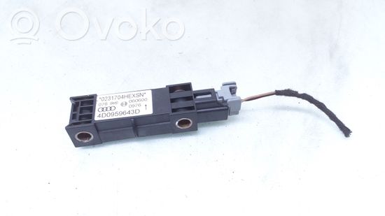 Audi A8 S8 D2 4D Airbag deployment crash/impact sensor 4D0959643D 0231704HEXSN