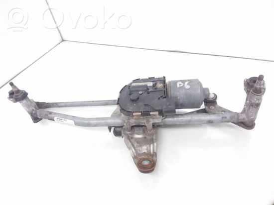 Volkswagen PASSAT B6 Front wiper linkage and motor 3C1955023E 1K8955119B