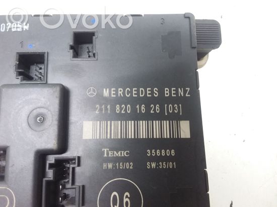 Mercedes-Benz E W211 Door control unit/module 2118201626