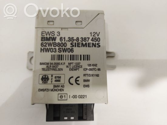 BMW 3 E46 Immobilizer control unit/module 61358387450 62WB800