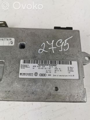 Audi A4 S4 B8 8K MMI control unit 4E0035729