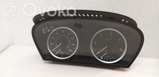 BMW 5 E60 E61 Speedometer (instrument cluster) 62116958601 A2C53103634