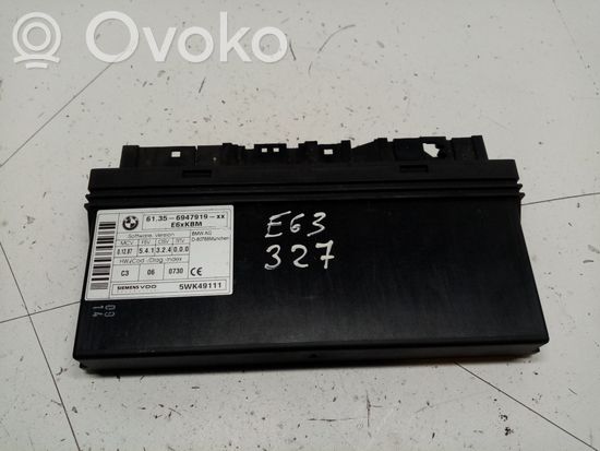 BMW 6 E63 E64 Central body control module 61356947919 61359114447 61356952665