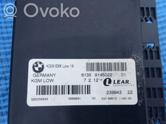BMW 5 E60 E61 Gateway control module 9145022