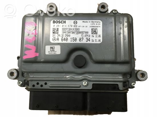Mercedes-Benz A W169 Engine control unit/module A6401500734