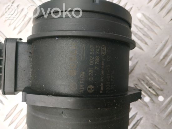 BMW 3 E90 E91 Mass air flow meter 7788743