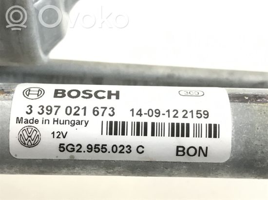 Volkswagen Golf VII Front wiper linkage and motor 5G2955023C 5G2955119A