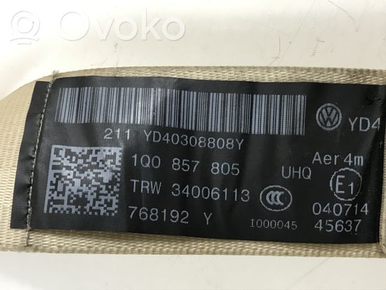 Volkswagen Eos Rear seatbelt 1Q0857805 7H0857737DE