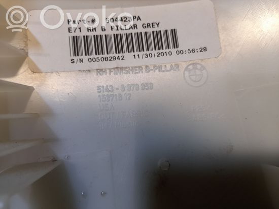 BMW X6 E71 E72 (B) pillar trim (top) 51436979850 6979850