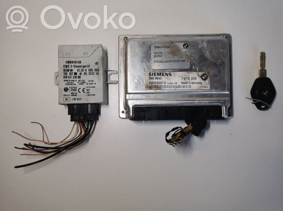 BMW 5 E39 Engine ECU kit and lock set 7519308 7521982