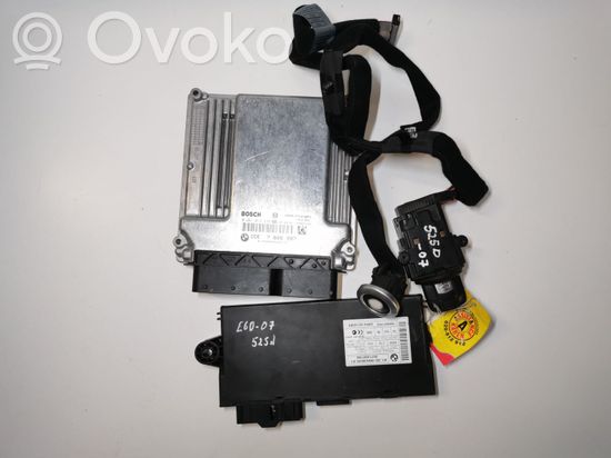 BMW 5 E60 E61 Engine ECU kit and lock set 7806987 0281014436