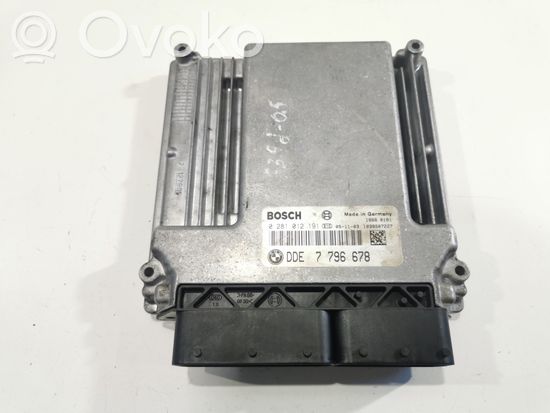 BMW 5 E60 E61 Engine control unit/module 7796678 0281012191