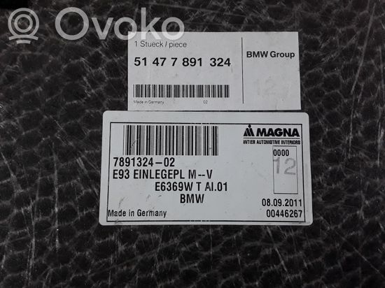 BMW M3 Trunk/boot floor carpet liner 51477891324