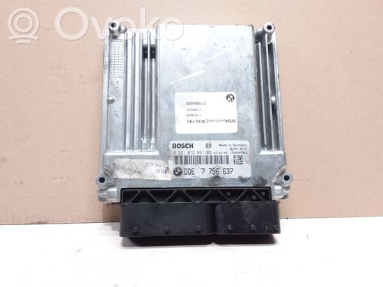 BMW 5 E60 E61 Engine control unit/module 7796637 7798405