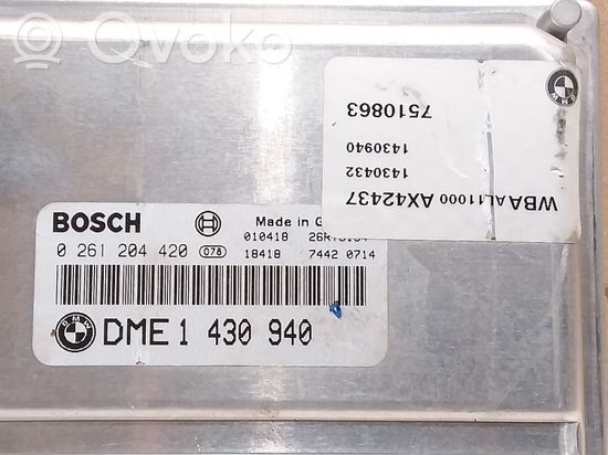 BMW 3 E46 Engine control unit/module 1430940 0261204420