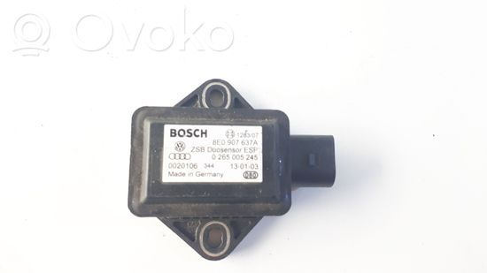 Audi A8 S8 D3 4E ESP acceleration yaw rate sensor 8E0907637A