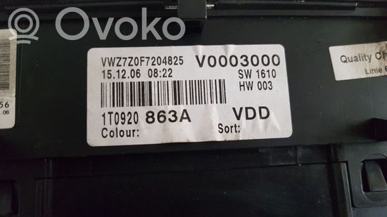 Volkswagen Caddy Speedometer (instrument cluster)
