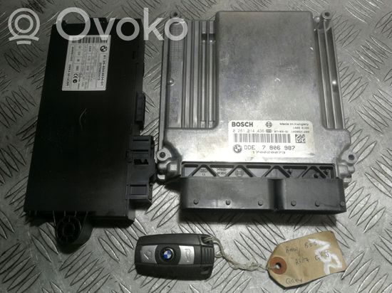 BMW 5 E60 E61 Engine ECU kit and lock set 7806987 6943834
