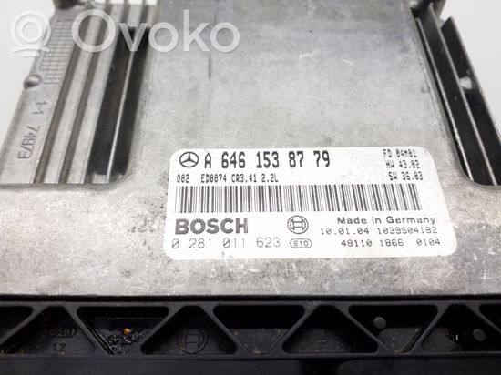 Mercedes-Benz E W211 Engine control unit/module A6461538779 0281011623