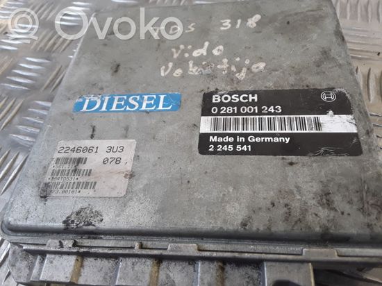 BMW 3 E36 Engine control unit/module 0281001243 2245541 2246061