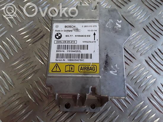 BMW 3 E90 E91 Airbag control unit/module 6577918443202 0285010070