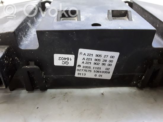 Mercedes-Benz S W221 Climate control unit A2219052700 A2219052800 A2219029500