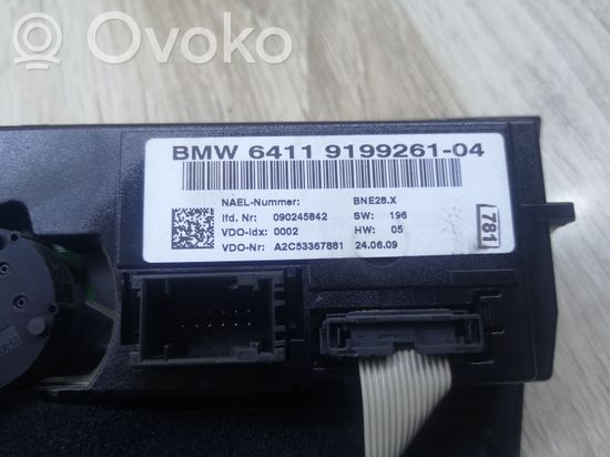 BMW 3 E92 E93 Climate control unit 919926104