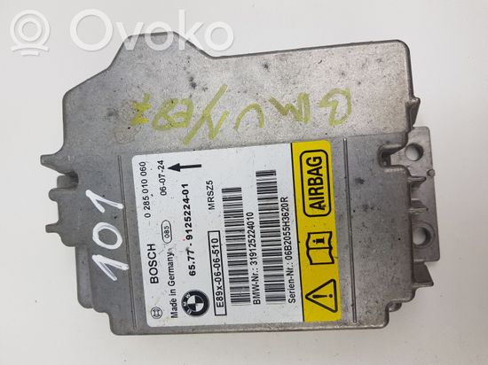 BMW 1 E81 E87 Airbag control unit/module 6577912522401 0285010060