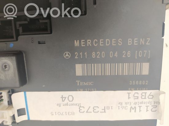 Mercedes-Benz E W211 Door control unit/module A2118200426
