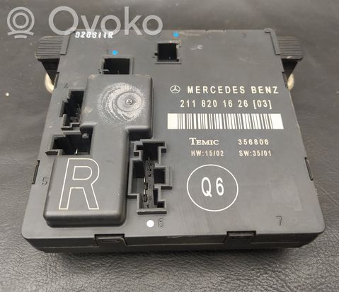 Mercedes-Benz E W211 Door control unit/module A2118201626
