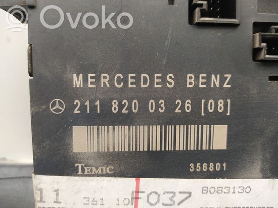 Mercedes-Benz E W211 Door control unit/module A2118200326