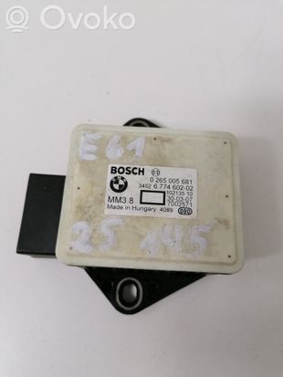 BMW 5 E60 E61 ESP acceleration yaw rate sensor 0265005681 6774602