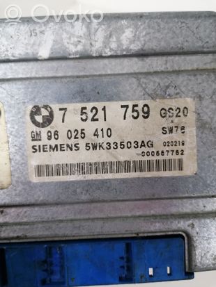 BMW 3 E46 Gearbox control unit/module 7521759 96025410