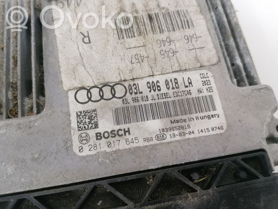 Audi A6 S6 C7 4G Engine control unit/module 03L906018LA 0281017645