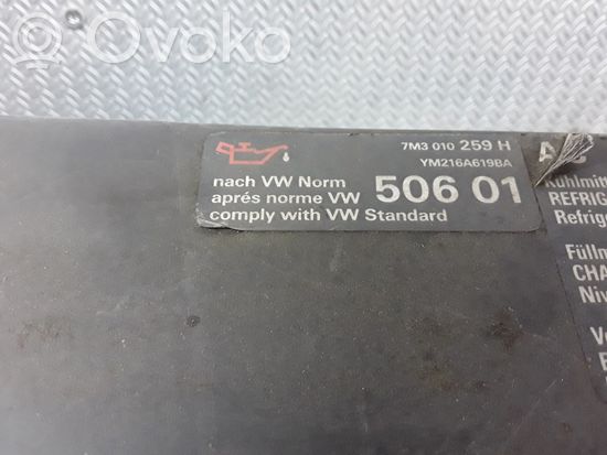 Volkswagen Sharan Radiator support slam panel 7M3010259H