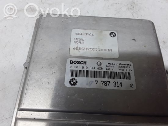 BMW 5 E39 Engine control unit/module 0281010314 7787314