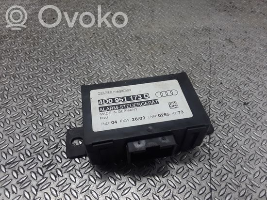 Audi A6 S6 C5 4B Alarm control unit/module 4D0951173D